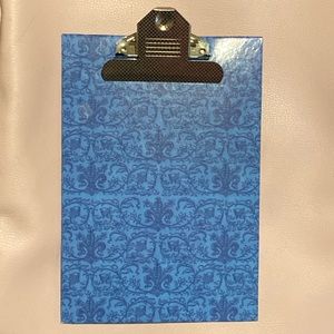 Mini-clipboard | Approximately 5.5 inches wide x 8 inches in height | Blue | NWT